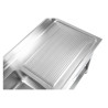 Plonge Inox 1 Bac 1200x600 mm, Ocjedna ploha desno, Stražnja ploča