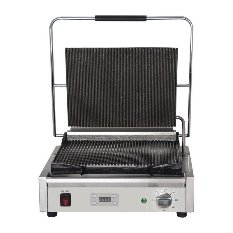 Grill za kontakt jednostavan s utorima/utorima - obnovljen Grill za kontakt jednostavan s utorima/utorima - obnovljen