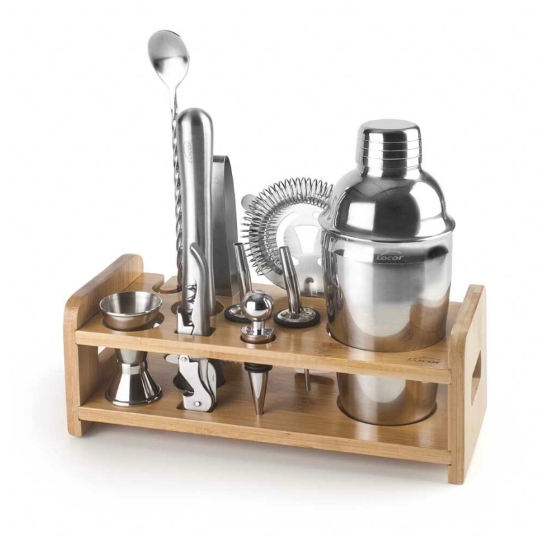 Cocktail Utensil Set with Stainless Steel Stand - Lacor Cocktail Utensil Set with Stainless Steel Stand - Lacor