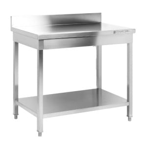 Stol Inox 1000x600 mm Naslon i Donja Polica