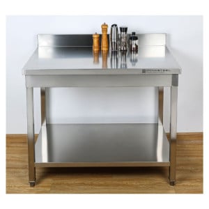 Stol Inox 1000x600 mm Naslon i Donja Polica