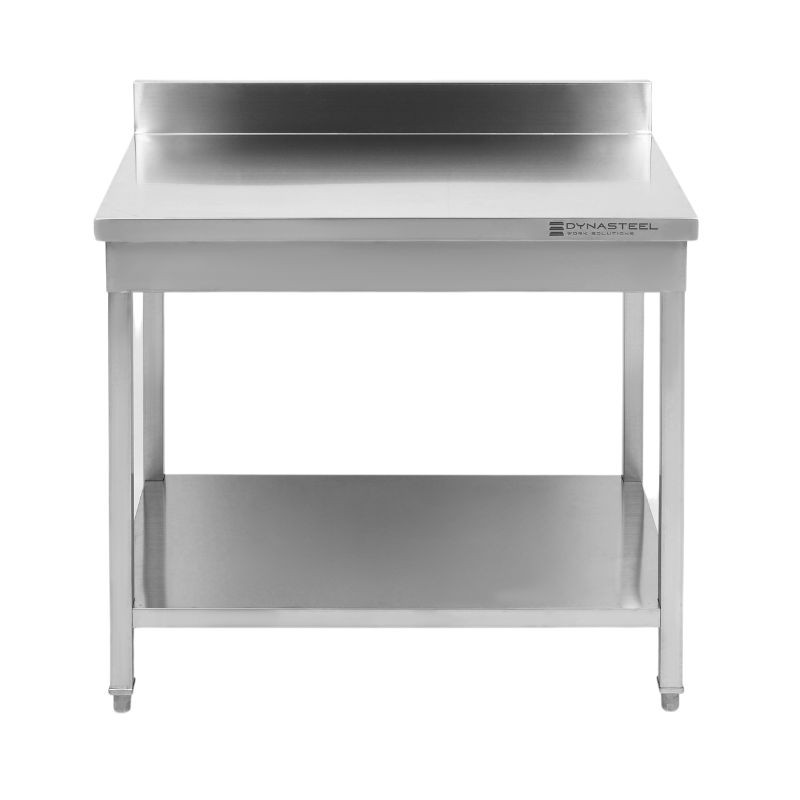 Table Inox avec Dosseret et Étagère Dynasteel - Robuste et Pratique Table Inox avec Dosseret et Étagère Dynasteel - Robuste et Pratique