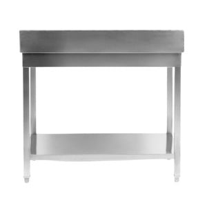 Stol Inox 1000x600 mm Naslon i Donja Polica