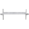 Zidna polica od nehrđajućeg čelika na nosačima - L 800 x P 300 mm - Dynasteel