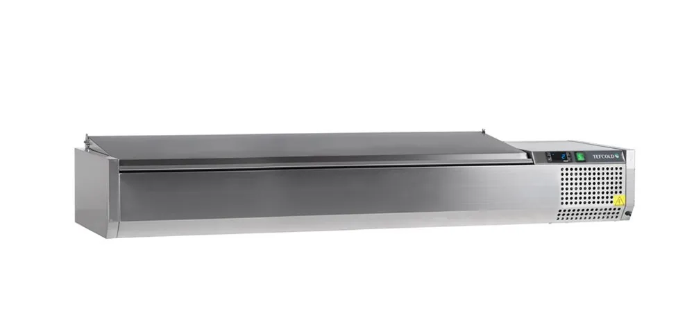 Saladette za postavljanje poklopca inox statički 8 GN 1/4 - 41,6 L