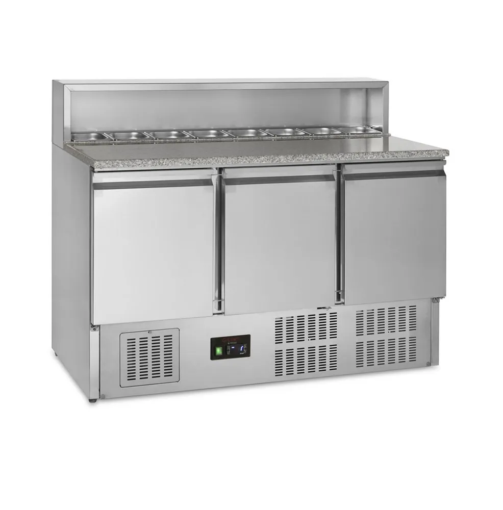 Pult za pizzu GN 1/1 - 3 vrata - 368 L