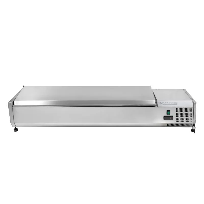 Saladette Hladnjak za postavljanje Poklopac Inox - 7 x GN 1/4