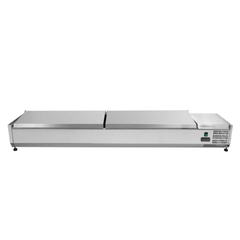 Saladette Hladnjak za postavljanje Poklopac Inox - 9 x GN 1/3
