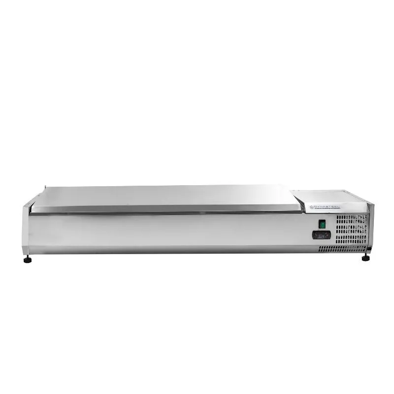 Saladette Hladnjak za postavljanje Poklopac Inox - 7 x GN 1/3
