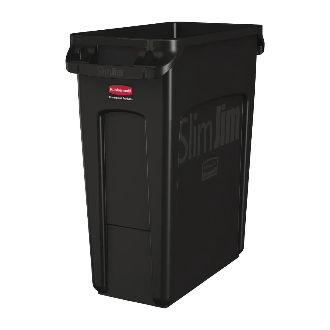 Crni reciklažni spremnik s ventilacijskim cijevima - 60 L