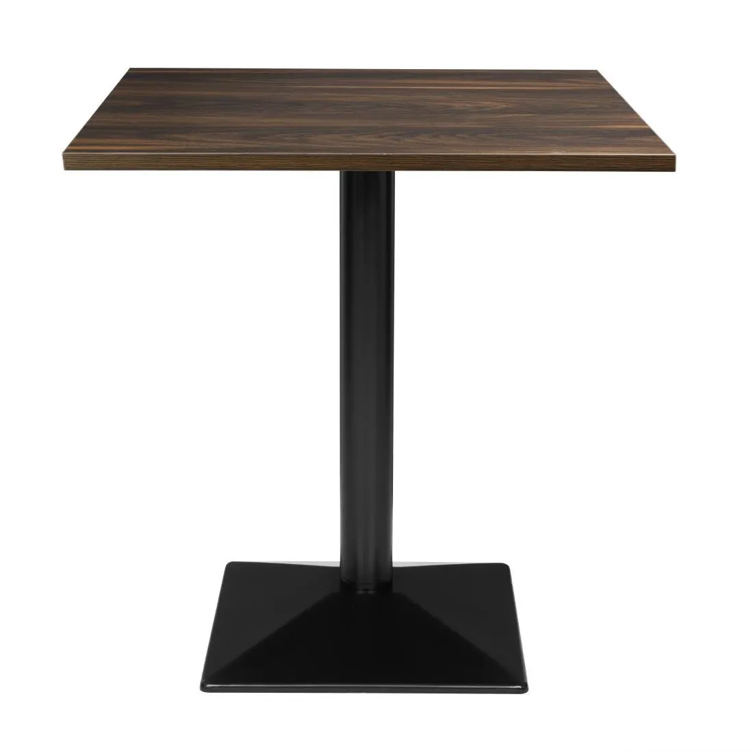 Kvadratni stol tamnog drvenog efekta - 70 x 70 cm