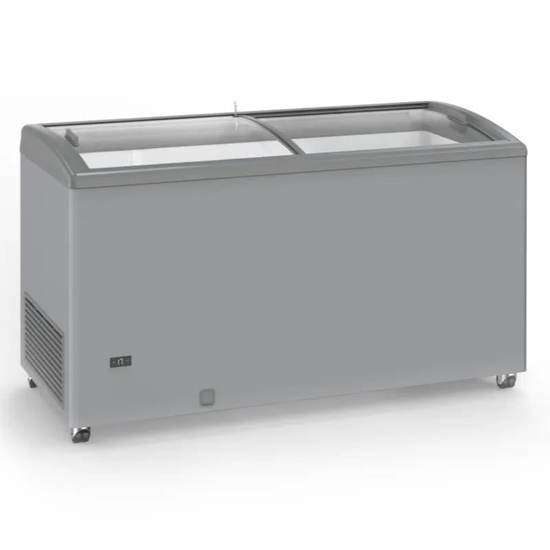 Zamrzivač Izgled Inox s Kliznim Staklenim Vratima - 500 L