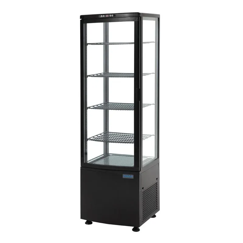 Vitrine Hladnjak - Zakrivljena Vrata - Crna Serija C 235 L