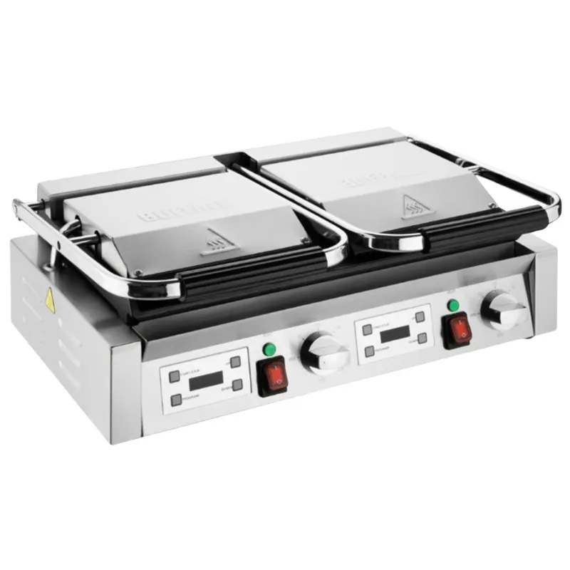 Grill s dvostrukim rebrastim pločama