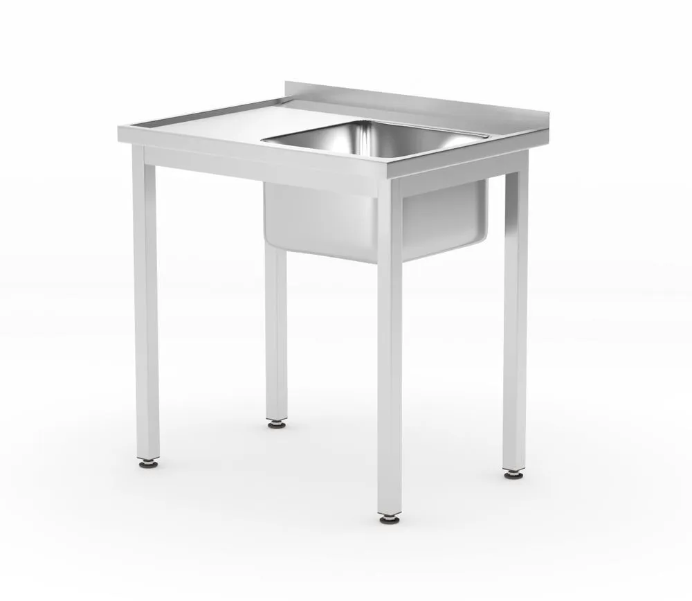 Sudoper s 1 Koritom Desno Profi Line s Policom - P 600 x L 800 mm