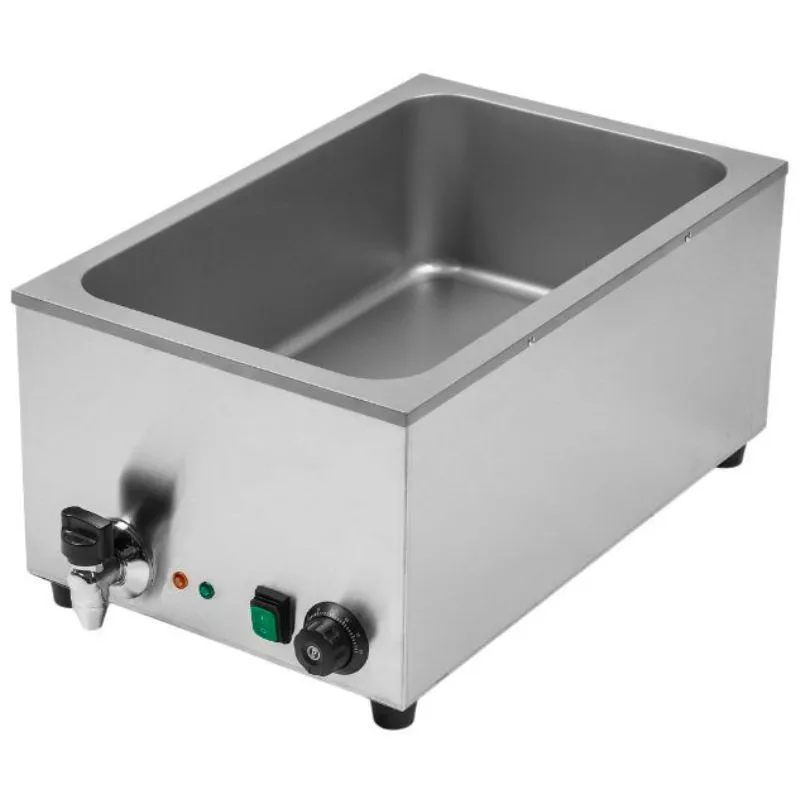 Profesionalni Bemar GN 1/1 20 L 1200 W, Inox, Termostat 25-85 °C, Ispusni Ventil