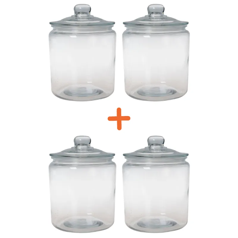 Staklenka za kekse - 6,3 L - Set od 4