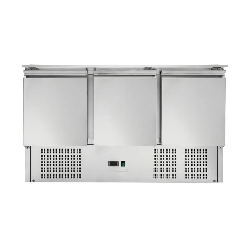 Saladette Compact 3 Vrata - S Kliznim Poklopcem - 4 GN 1/1 Posude
