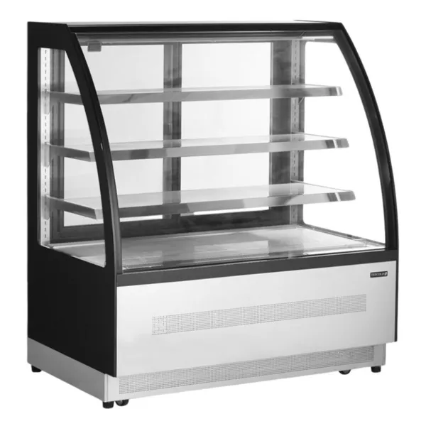 Vitrine Hladnjak Pult 2 Staklena Vrata Crna - 218 L