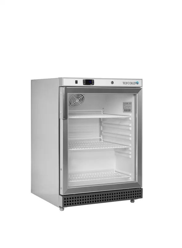Pozitivni vitrinski rashladni ormar - Inox - 119 L