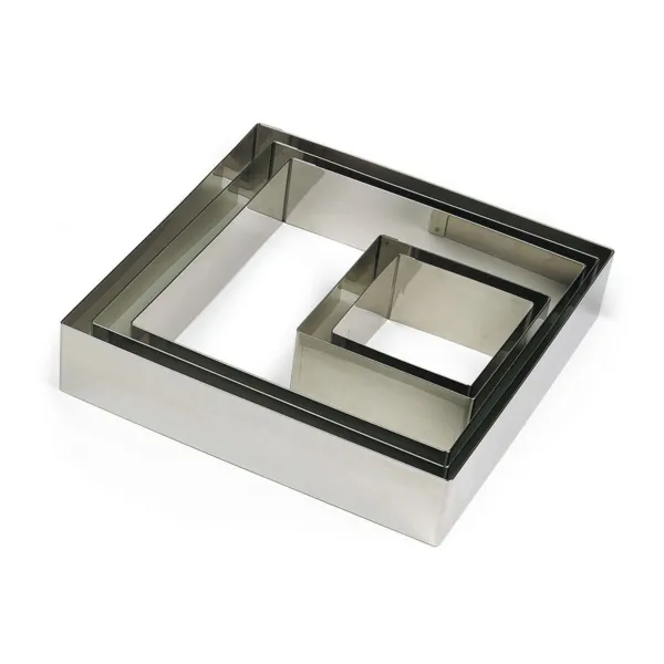 Kvadrat od nehrđajućeg čelika - 80 x 80 mm
