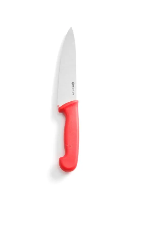 Crveni kuharski nož za sirovo meso - Oštrica 18 cm