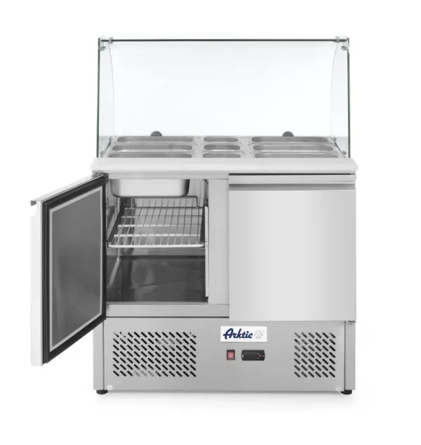 Pult 2 Vrata - Staklena Rashladna Vitrina - 2 GN Posude 1/1 i 3 GN Posude 1/6 - 300 L