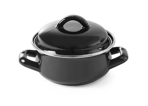 Crna posuda s poklopcem - 0,6 L