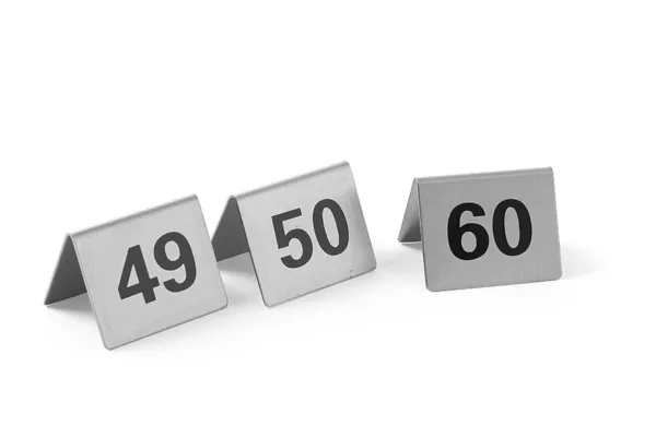 Set od 12 numeriranih stolića od 49 do 60