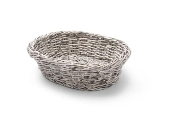 Košara za kruh ovalnog oblika siva - 250 x 190 mm