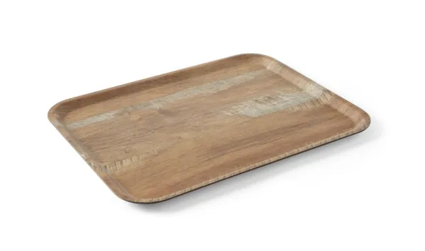 Pladanj za posluživanje od melamina s uzorkom drveta - 530 x 370 mm