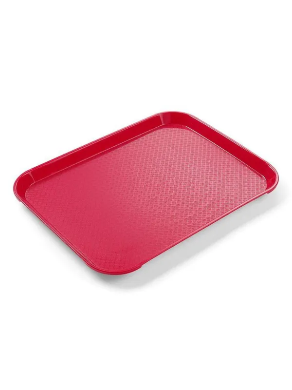Rektangularni pladanj za brzu hranu - Mali model 265 x 345 mm - Crveni