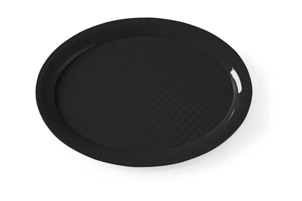 Pladanj za brzu hranu ovalnog oblika - crni