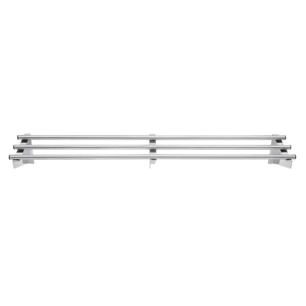 Zidna polica od inox cijevi - D 1500 mm