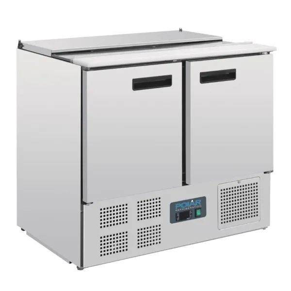 Hladnjak za salatu - 240L - 2 GN 1/1 posude i 2 GN 1/4 posude