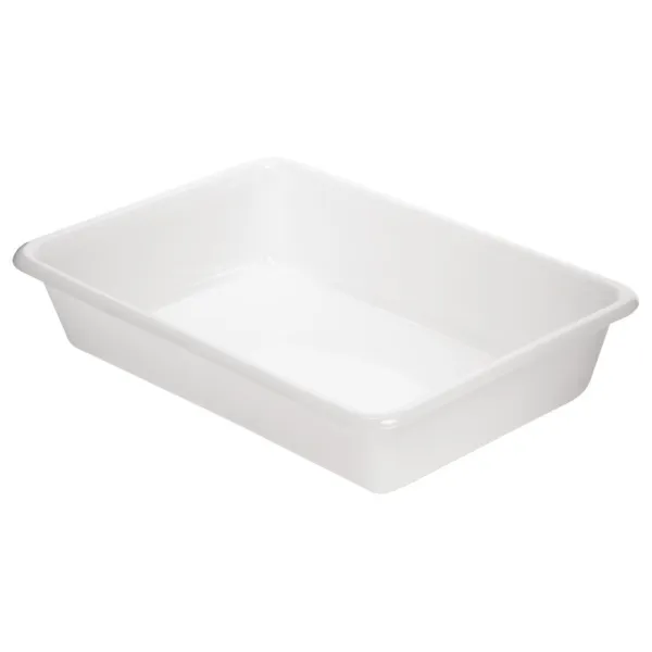 Plitka prozirna plastična posuda za hranu 485 mm