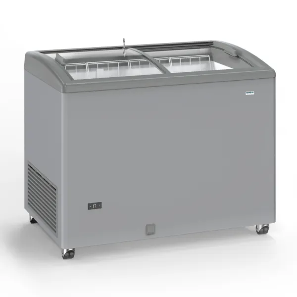 Zamrzivač s inox izgledom i kliznim staklenim vratima - 300 L