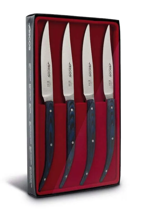Set noževa za steak 11 cm - plavi micarta
