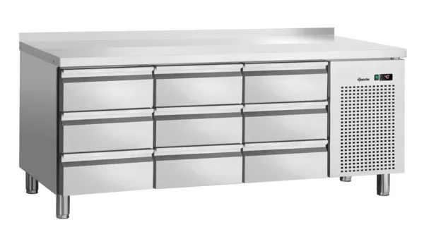 Pozitivni rashladni stol s 9 ladica GN 1/1