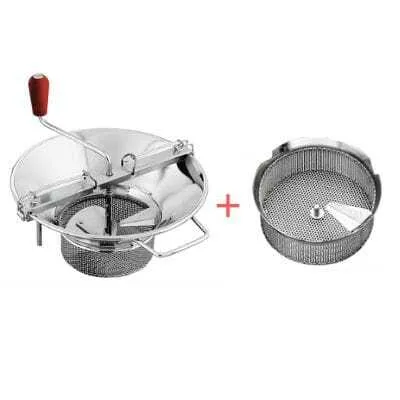 Pack Moulin à Légumes N°5 Acier Etamé - Grille Ø 2 mm