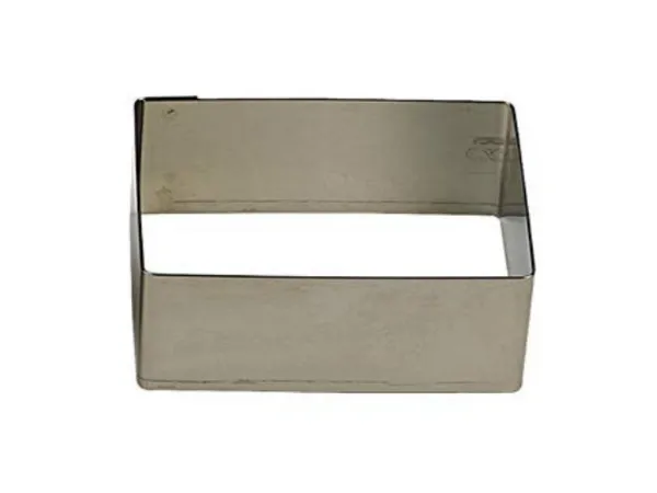 Rezač za kekse pravokutnog oblika od nehrđajućeg čelika - 120 x 40 x 30 mm