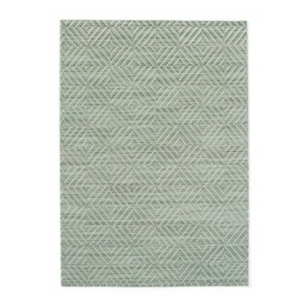 Zeleni geometrijski podmetač od PVC-a L 450 mm x P 300 mm Set od 6 komada