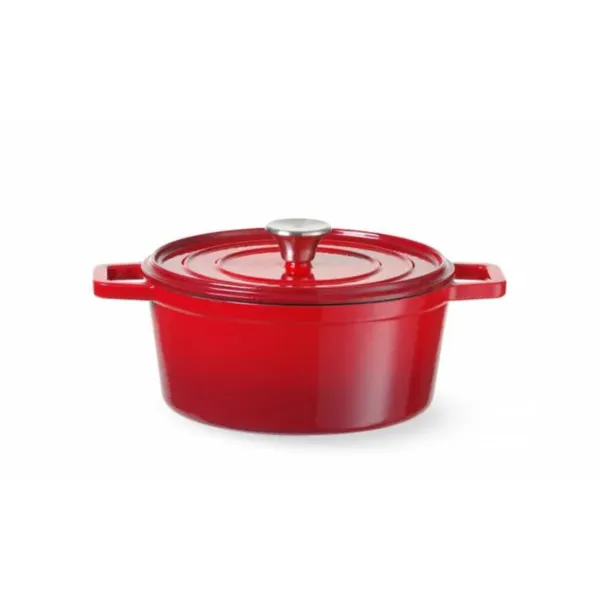 Cocotte od emajliranog lijevanog željeza crvena - 3,7 L